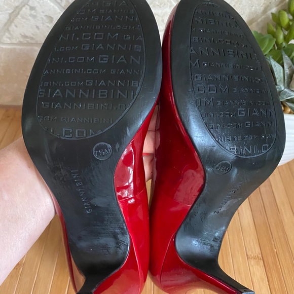 GIANNI BINI CANDY APPLE RED PUMPS - Picture 9 of 12